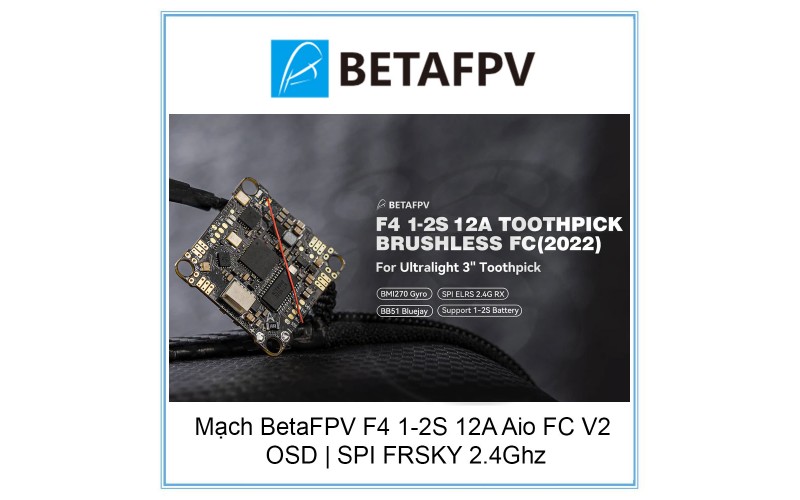 M ch BetaFPV F4 1 2S 12A Aio FC V2 OSD SPI FRSKY 2.4Ghz